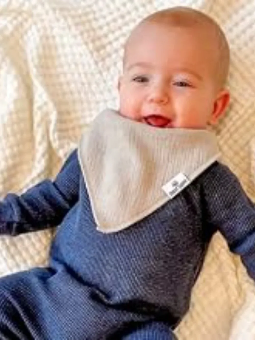 Diaper Squad 10 pack Neutral Muslin Organic Cotton Baby Bandana Drool Bibs Set